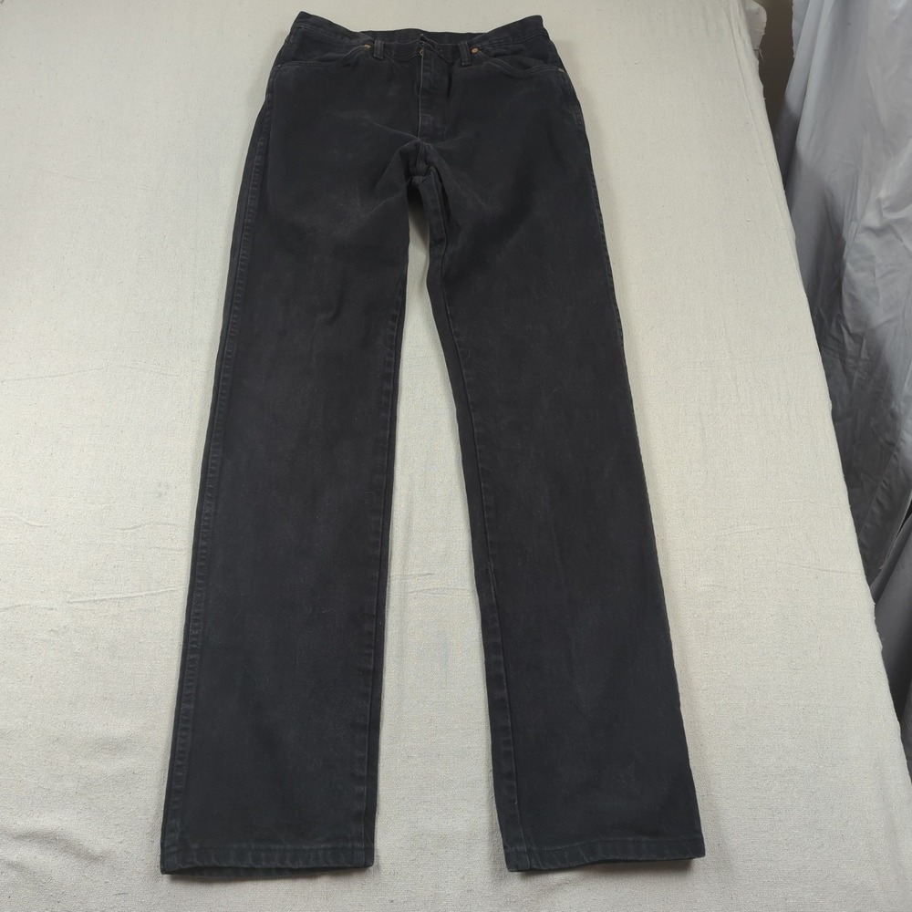 Wrangler Jeans Mens 33x38 Black Cowboy Cut 13MWZ Western Rodeo